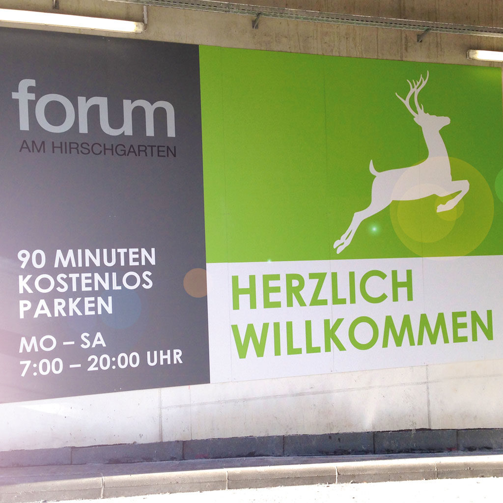 Wegeleitsystem Forum am Hirschgarten